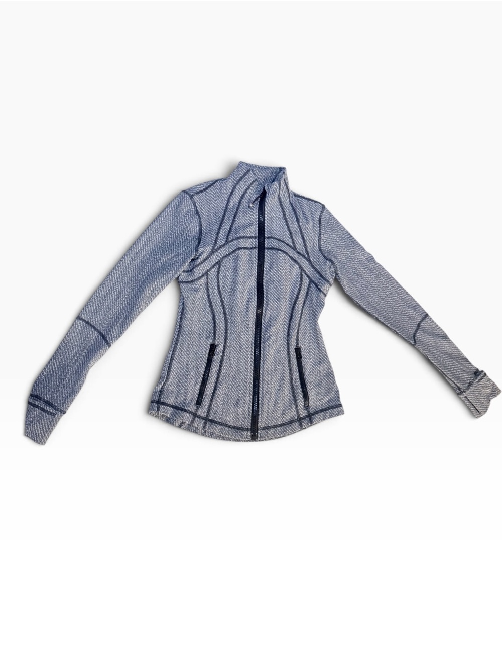 Lululemon Women's Light Grey Full-Zip Performance Jacket